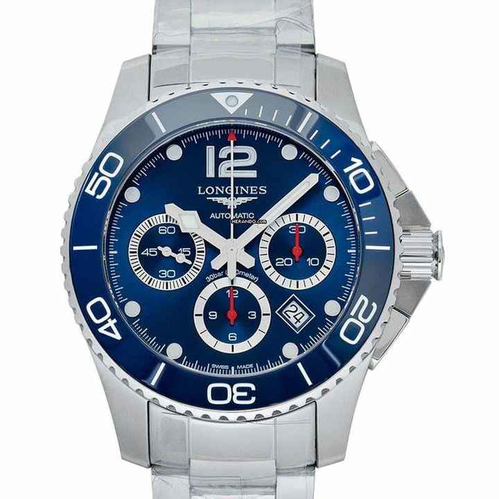  Longines HydroConquest L38834966 - HydroConquest Automatic Blue Dial Chronograph Men's Watch </h1> 