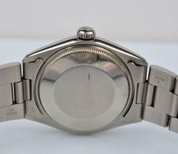 Thumbnail von Rolex Air King 5500 Oyster Perpetual silver dial Full Set 1982’s </h1>