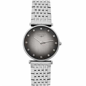  Longines La Grande Classique L45124776 - La Grande Classique Quartz Grey Dial Stainless Steel Ladies Watch </h1> 