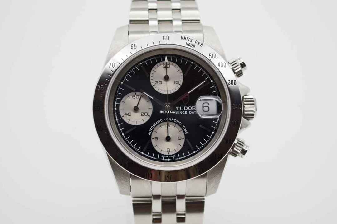  Tudor Prince Date Chonograph 79280 Newman Dial mit Box & Papieren </h1> 