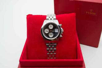 Thumbnail von Tudor Prince Date Chonograph 79280 Newman Dial mit Box & Papieren </h1>