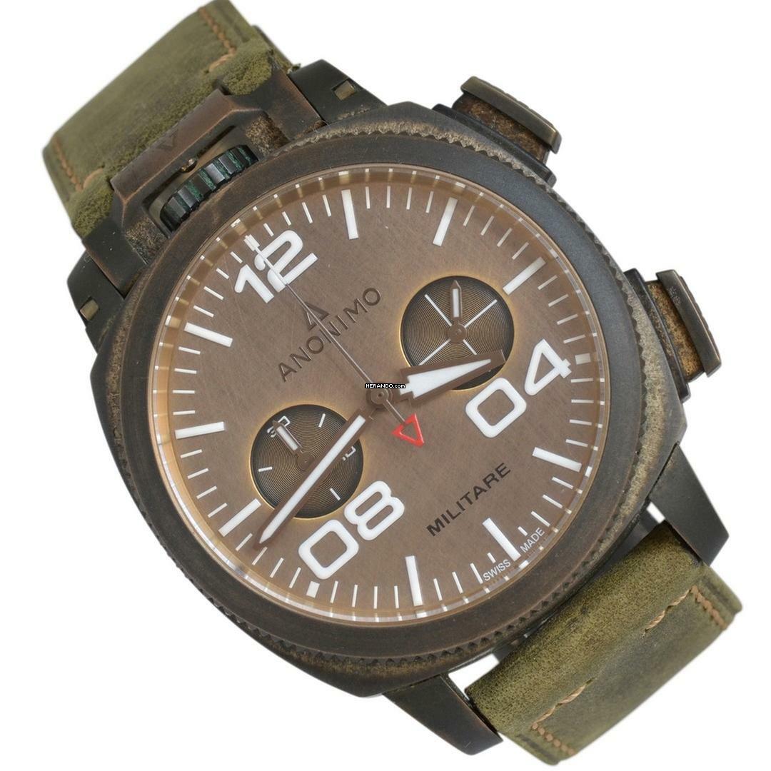  Anonimo Militare Chronograph Military Italian Alpine Bronze dial Full Set 2018’s </h1> 