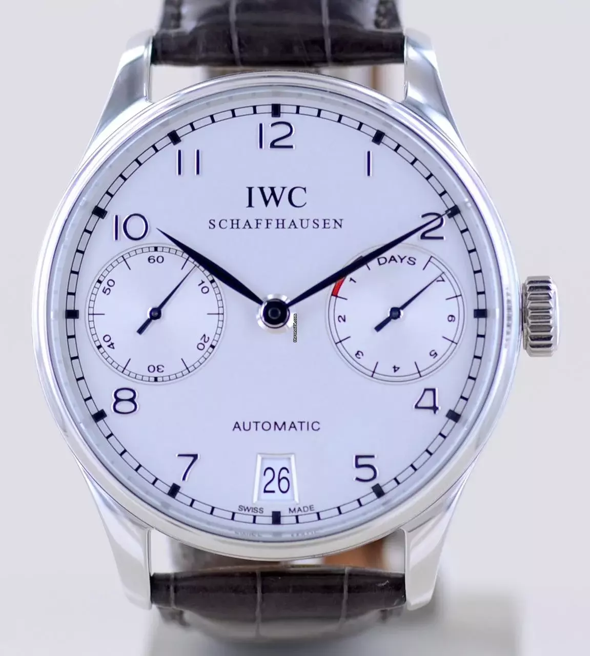  IWC Portugieser Automatik Platinum Limited silver Dial 7-Tage Werk Automatik 42mm rar </h1> 