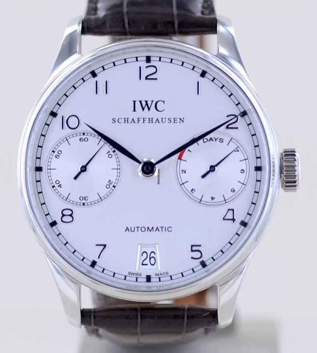  IWC Portugieser Automatik Platinum Limited silver Dial 7-Tage Werk Automatik 42mm rar </h1> 