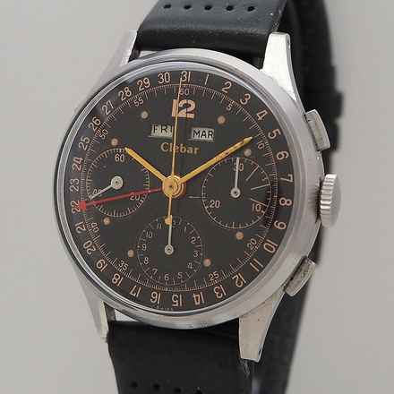  Clebar Vintage Vollkalender Chronograph Valjoux 72c </h1> 