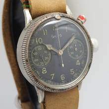 Thumbnail von Hanhart Vintage Monopusher Eindrücker Chronograph WW2 Cal.40/50 </h1>
