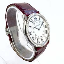 Thumbnail von Cartier Ronde Solo de Cartier Date 36mm Quartz Steel 1TCW DIAMOND Watch </h1>