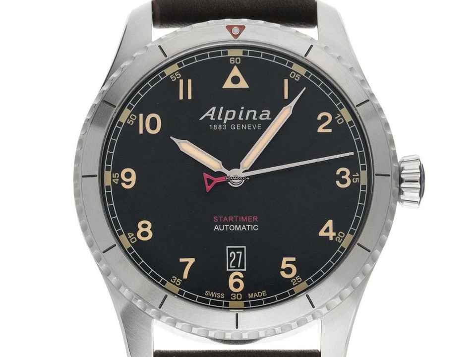  Alpina Startimer Pilot Ref.AL-525BBG4S26 Full Set Neu 