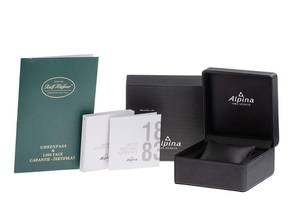 Thumbnail von Alpina Seastrong Diver 300 Heritage Stahl Automatik Armband Leder 42mm Ref.AL-520BY4H6 Box&Pap. Full Set Neu