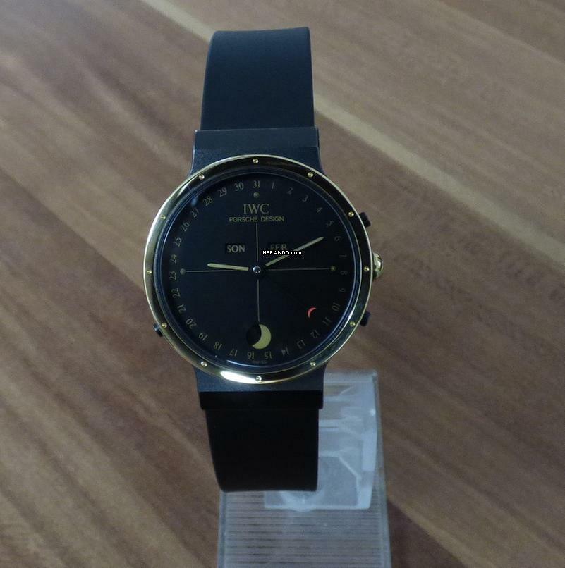  IWC Porsche Design Titan / PVD / 18k Gold mit Mondphase </h1> 