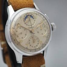 Thumbnail von Tourneau Chronograph Rattrapante Schleppzeiger Moon Calendar Venus 190 ULTRA RARE