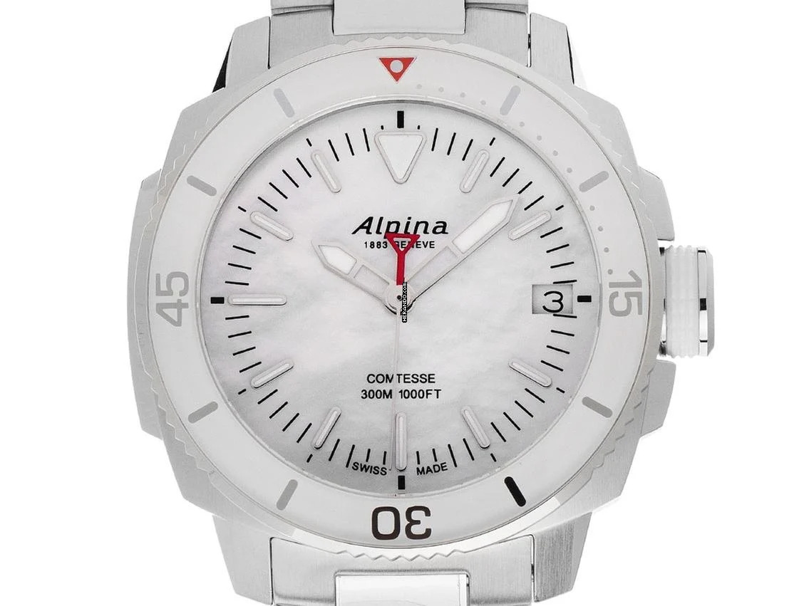  Alpina Seastrong Diver Comtesse Ref.AL-240MPW2VC6B Full Set Neu 