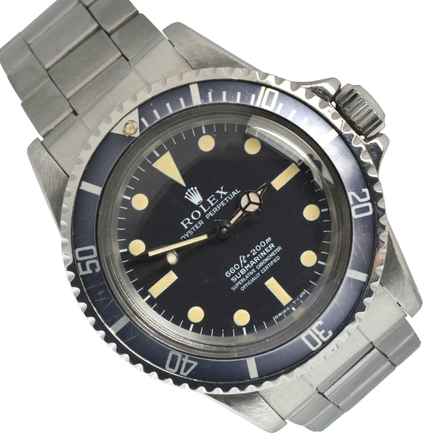  Rolex Submariner (No Date) 5512 Serif dial Full Set 1970's </h1> 