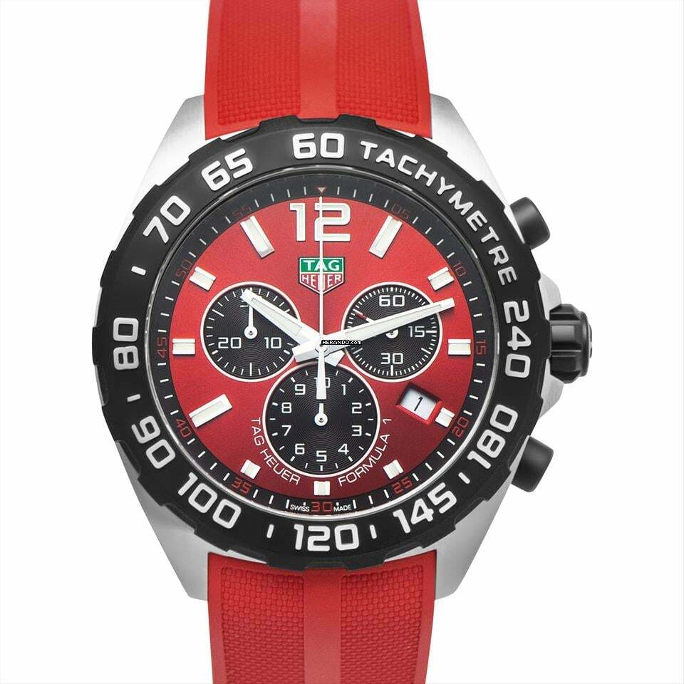 TAG Heuer Formula 1 Quarz CAZ101AN.FT8055 - Formula 1 Quartz Red Dial Stainless Steel Men's Watch </h1>