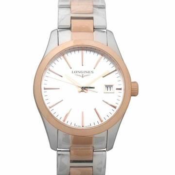  Longines Conquest Classic L23863727 - Conquest Classic Two Toned Stainless Steel Quartz Silver Dial Ladies Watch </h1> 