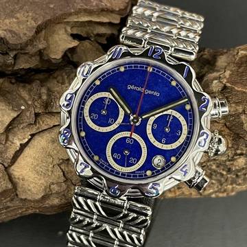  Gérald Genta Platin Vintage Chronograph - Ref. G340.7 146 Gramm </h1> 