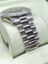 Thumbnail von Rolex Day-Date 36 Blue Orig. Blue Baguette Diamond Dial Top Condition Aftermarket Diamond Bezel