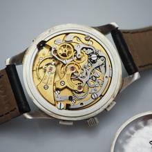 Thumbnail von Telda Chronograph Moonphase Vintage Limited Edition 130 , Silber 925 Venus 187 ULTRA Rare </h1>