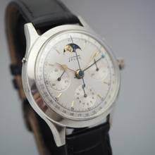 Thumbnail von Telda Chronograph Moonphase Vintage Limited Edition 130 , Silber 925 Venus 187 ULTRA Rare </h1>