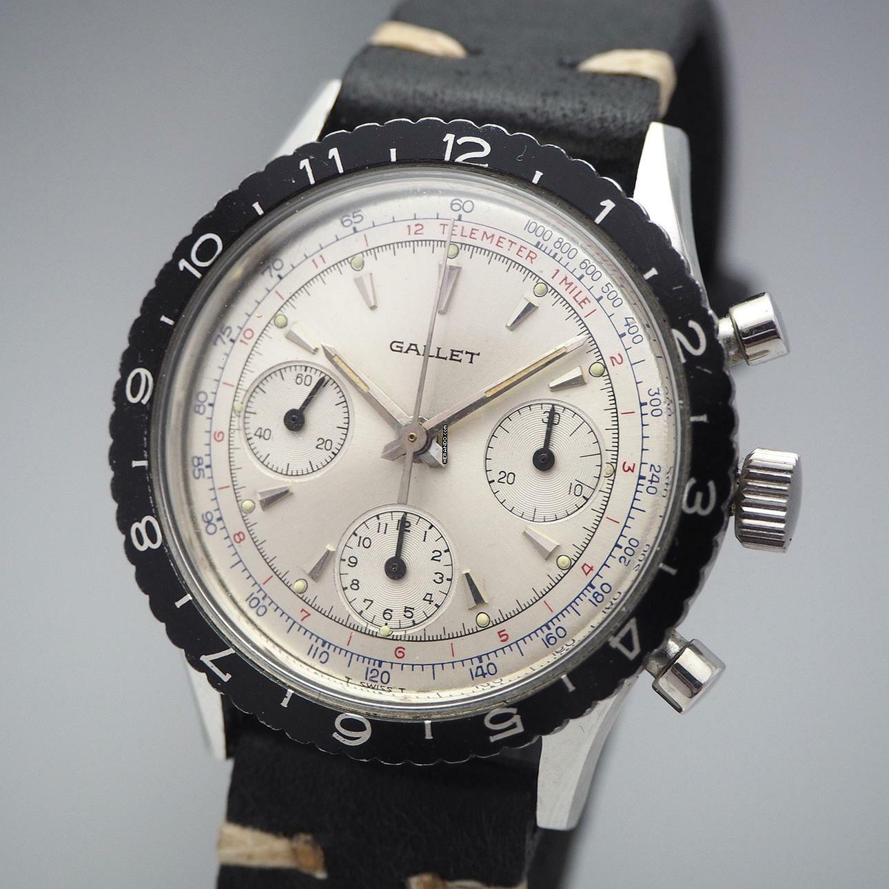Gallet MultiChron Chronograph Valjoux 726 top condition </h1>