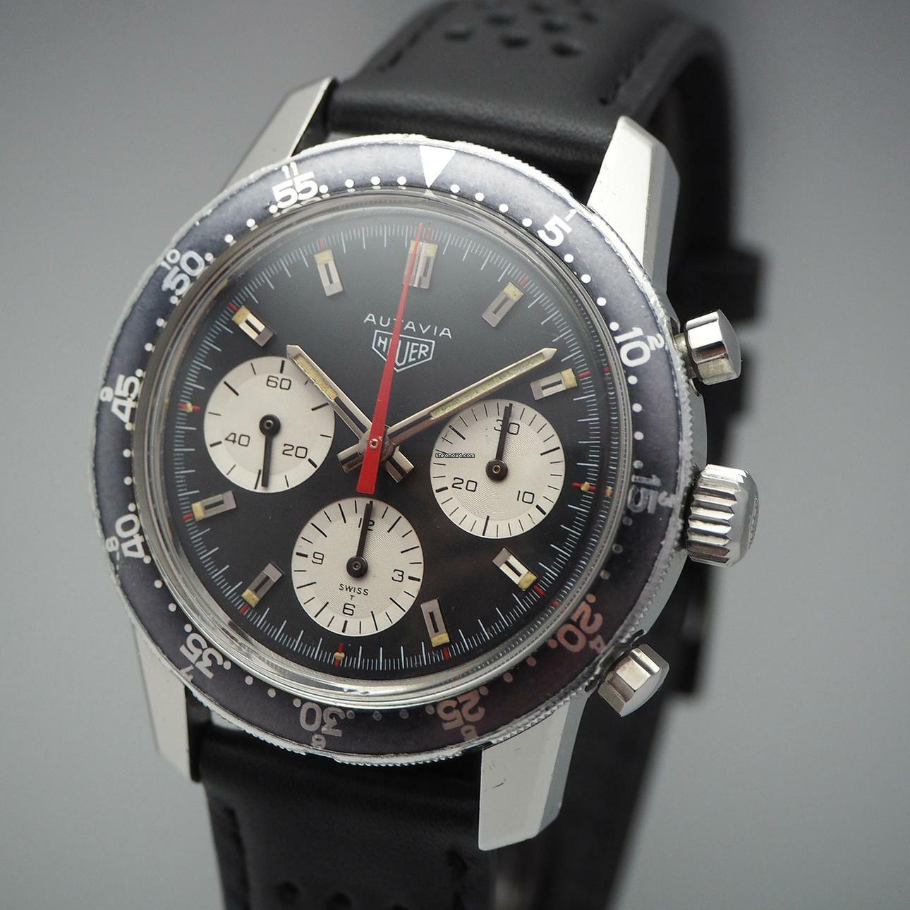 Heuer Autavia 2446C Chronograph Vintage Valjoux 72