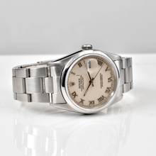 Thumbnail von Rolex Datejust 36 16200 Ivory Roman dial Full Set 1991’s </h1>