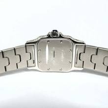 Thumbnail von Cartier Santos Galbée 24mm Quartz Steel 6.60TCW Diamond Watch </h1>