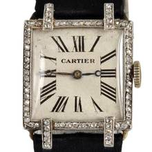 Thumbnail von Cartier Lady Art Deco Cocktail watch Platinum and Diamond 1920’s