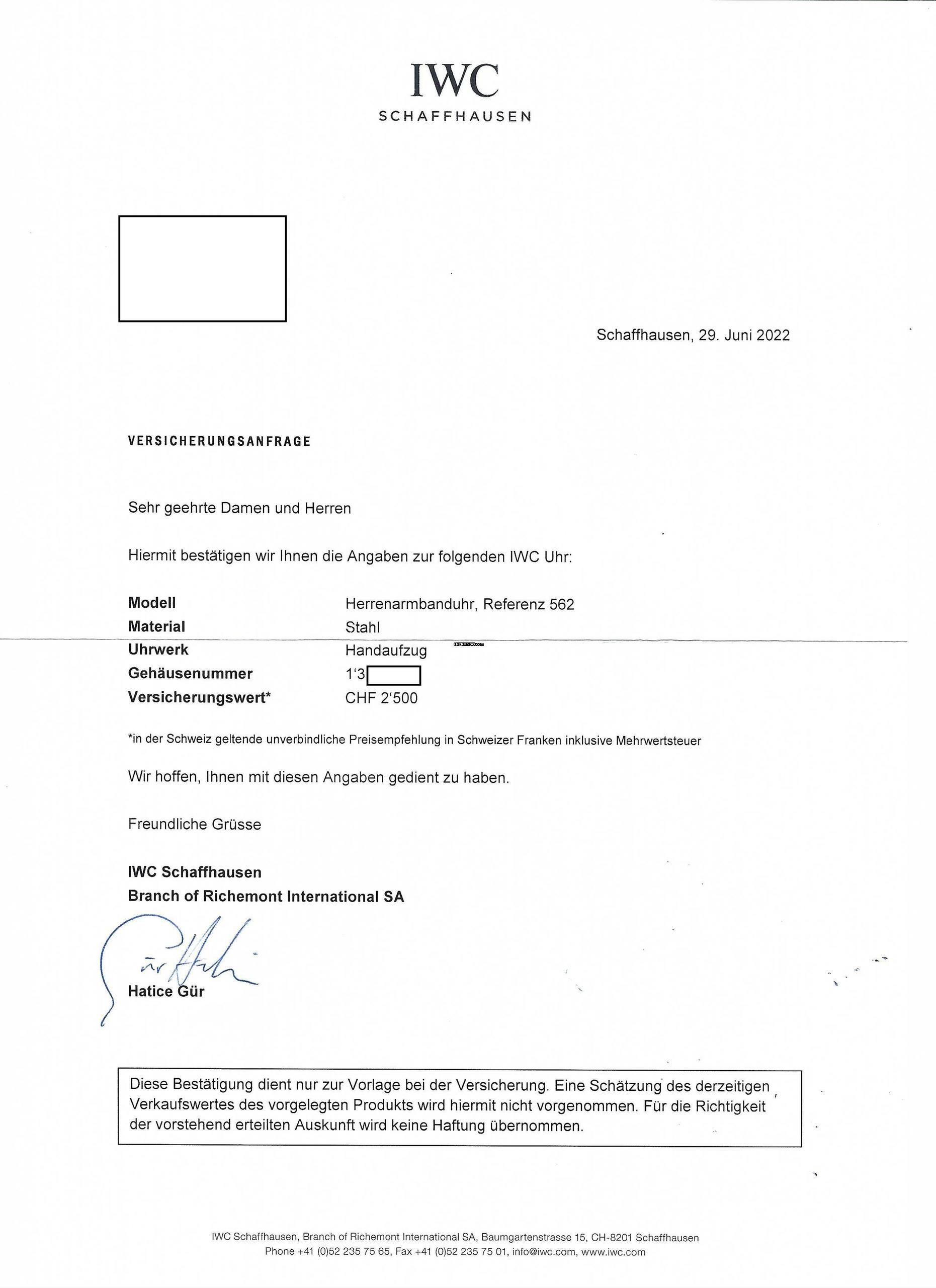 Thumbnail von IWC Vintage Ref. 562 Caliber 89