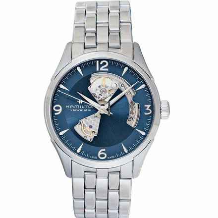  Hamilton Jazzmaster Open Heart H32705142 - Jazzmaster Open Heart Automatic Blue Dial Stainless Steel Men's Watch </h1> 