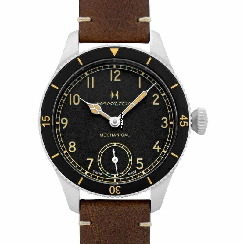Hamilton H76719530 - Khaki Aviation Manual-winding Black Dial Stainless Steel Men's Watch </h1>
