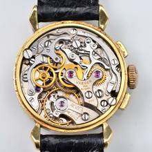Thumbnail von Jaeger-LeCoultre Chronograph Baby very rare caliber 290 yellow gold 18KT 1937's </h1>