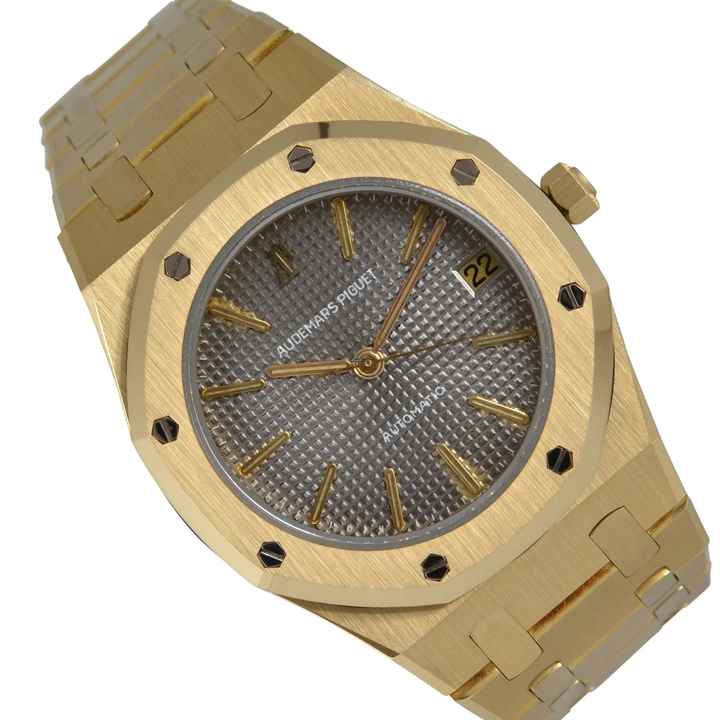  Audemars Piguet Royal Oak 4100BA midsize 35MM grey purple dial yellow gold 18KT 1978’s </h1> 