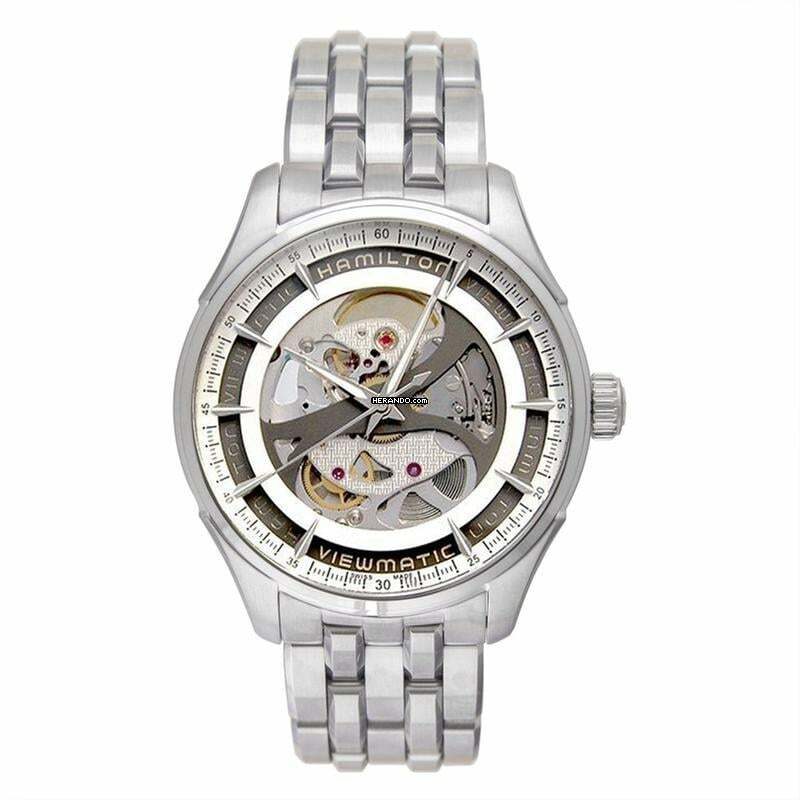 Hamilton Jazzmaster Viewmatic H42555151 - Jazzmaster Automatic Skeleton Dial Stainless Steel Men's Watch </h1>