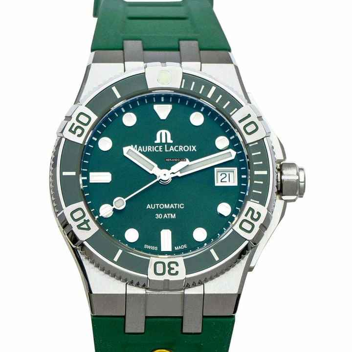  Maurice Lacroix AIKON AI6057-SSL50-630-5 - Aikon Automatic Green Dial Stainless Steel Men's Watch </h1> 