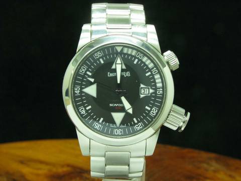  Eberhard & Co. Scafo Scafodat 500 Edelstahl Automatic Herrenuhr / 41025 / Taucheruhr </h1> 