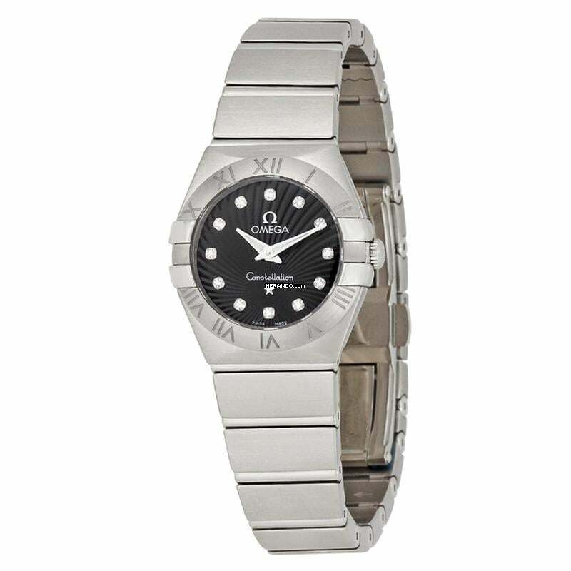 Omega Constellation Quartz 123.10.24.60.51.001 - Constellation Quartz 24 mm Black Dial Stainless Steel Ladies Watch </h1>