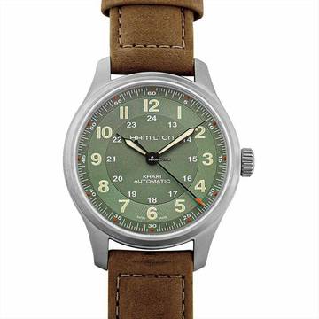  Hamilton Khaki Field Titanium H70545560 - Khaki Field Automatic Green Dial Titanium Men's Watch </h1> 