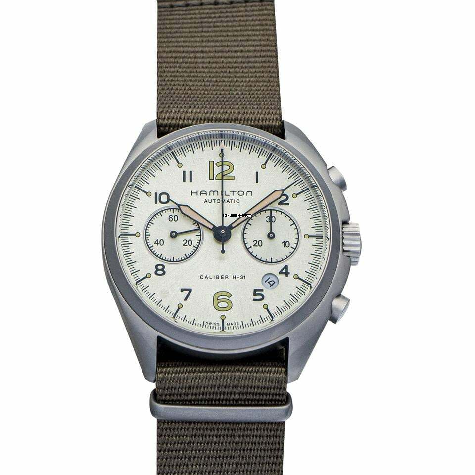 Hamilton Khaki Pilot Pioneer H76456955 - Khaki Aviation Automatic Beige Dial Stainless Steel Men's Watch </h1>