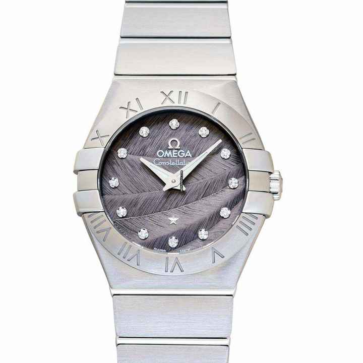  Omega Constellation Quartz 123.10.27.60.56.001 - Constellation Quartz Grey Dial Stainless Steel Ladies Watch </h1> 