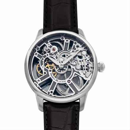  Maurice Lacroix Masterpiece Squelette MP7228-SS001-003 - Masterpiece Hand Wind Skeleton Dial Stainless Steel Men's Watch </h1> 