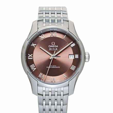  Omega De Ville Hour Vision 433.10.41.21.10.001 - De Ville Automatic Bronze Dial Stainless Steel Men's Watch </h1> 