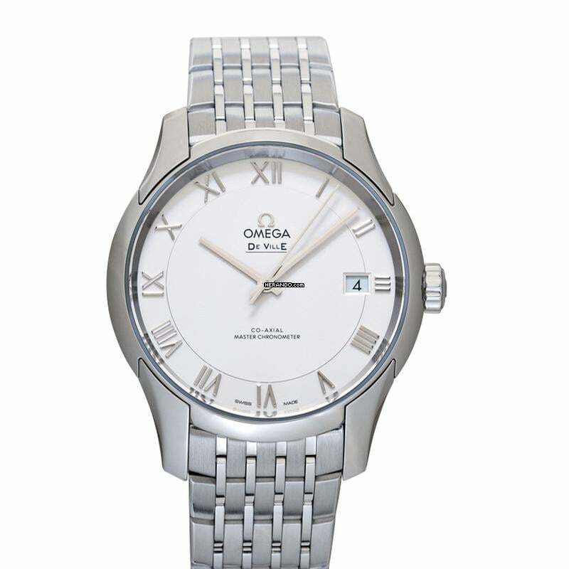Omega De Ville Hour Vision 433.10.41.21.02.001 - De Ville Automatic White Dial Stainless Steel Men's Watch </h1>