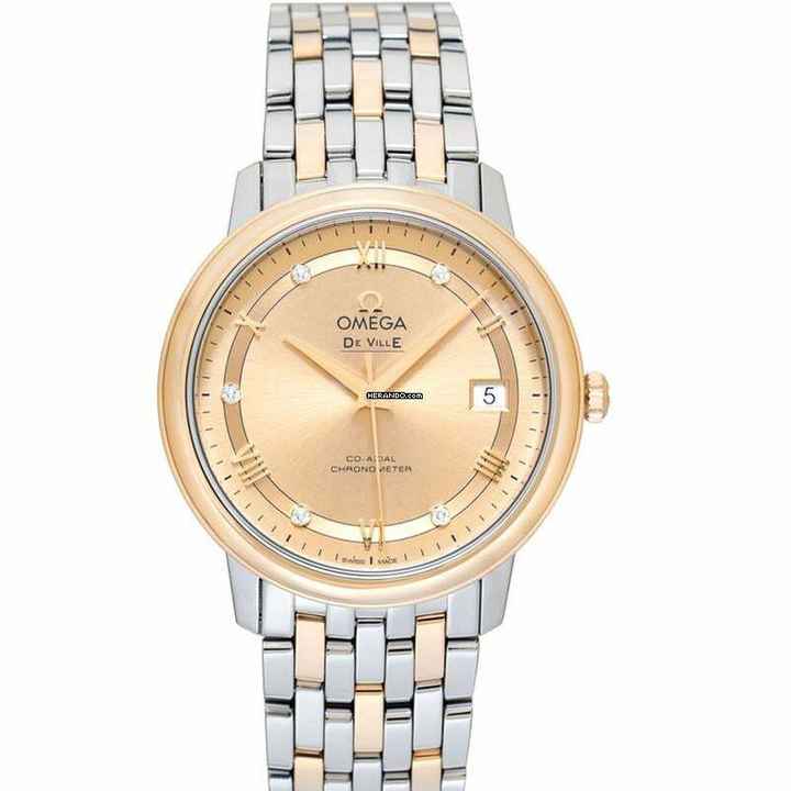  Omega De Ville Prestige 424.20.37.20.58.002 - De Ville Automatic Champagne Dial Stainless Steel Men's Watch </h1> 