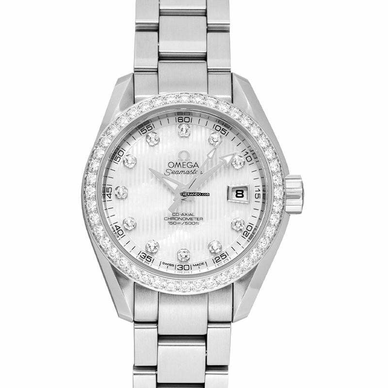 Omega Seamaster Aqua Terra 231.15.30.20.55.001 - Seamaster Automatic Mother of pearl Dial Stainless Steel Ladies Watc </h1>