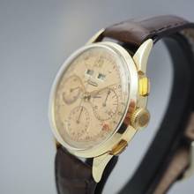 Thumbnail von Minerva Chronograph Vintage Valjoux 72 Gold 18k/750 </h1>