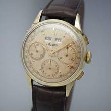 Thumbnail von Minerva Chronograph Vintage Valjoux 72 Gold 18k/750 </h1>