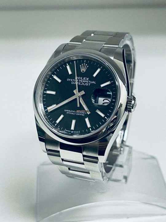  Rolex Datejust 36 08/2022 - BLACK - OYSTER 
