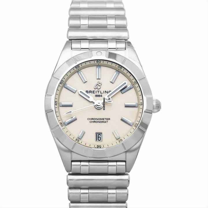  Breitling Chronomat A77310101A2A1 - Chronomat 32 Quartz White Dial Stainless Steel Ladies Watch </h1> 