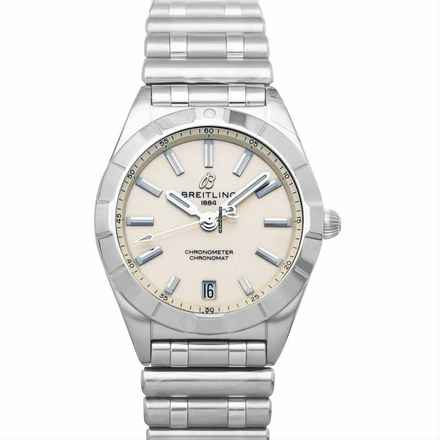  Breitling Chronomat A77310101A2A1 - Chronomat 32 Quartz White Dial Stainless Steel Ladies Watch </h1> 